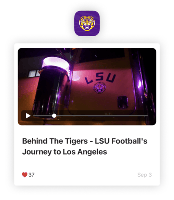 LSU Football Mobile App - Behind the Tigers Video: Journey to Los Angeles