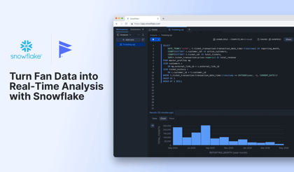 Turn Fan Data into Real-Time Analysis with Snowflake