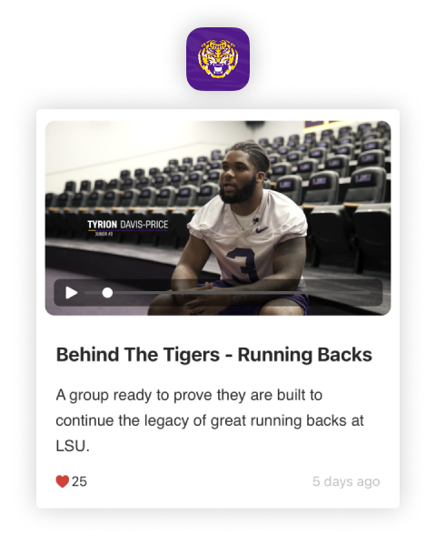 LSU Football Mobile App - Behind the Tigers: Running backs video