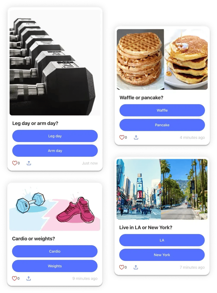 This or That Game interface