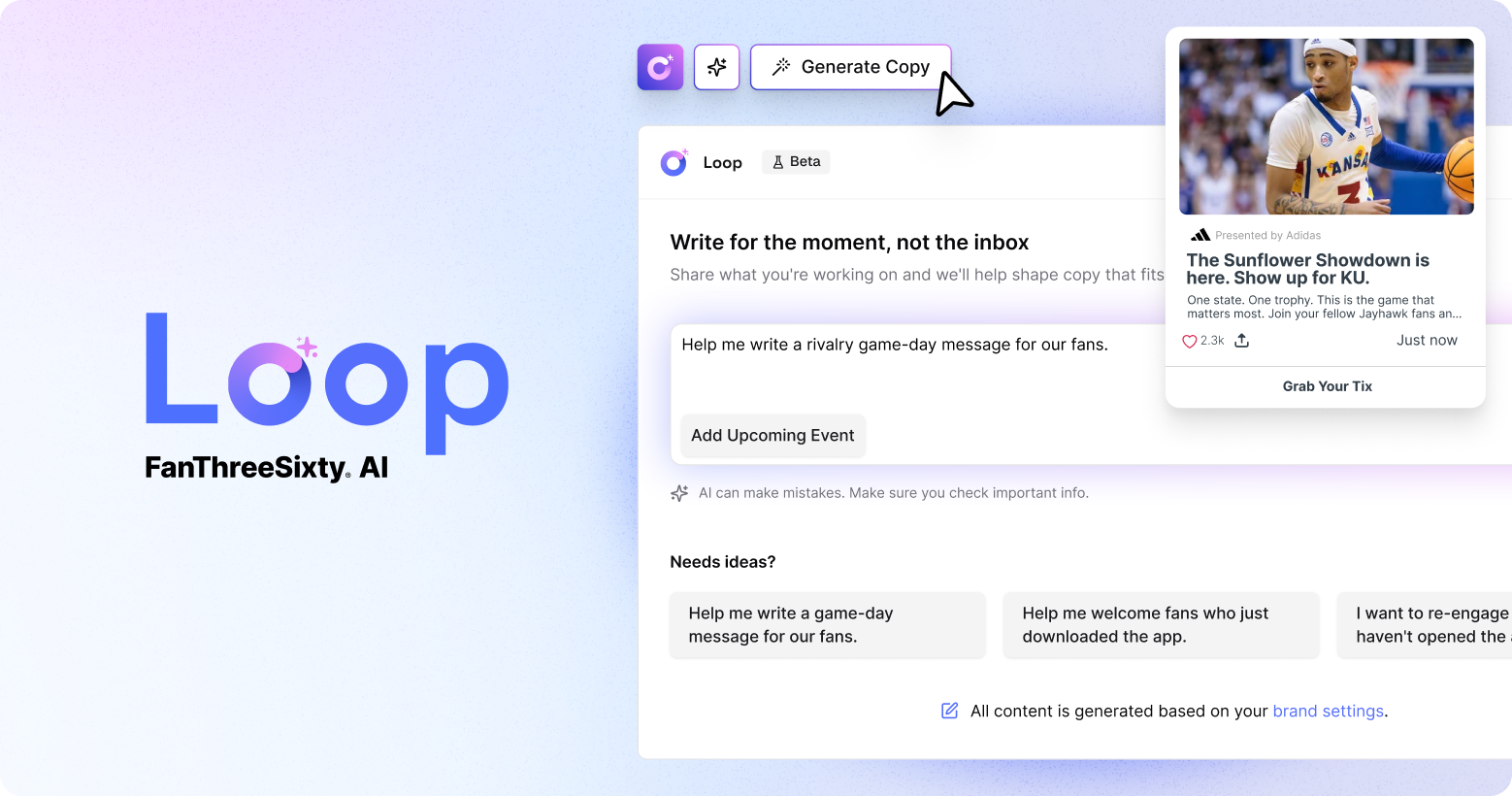 Loop: FanThreeSixty AI