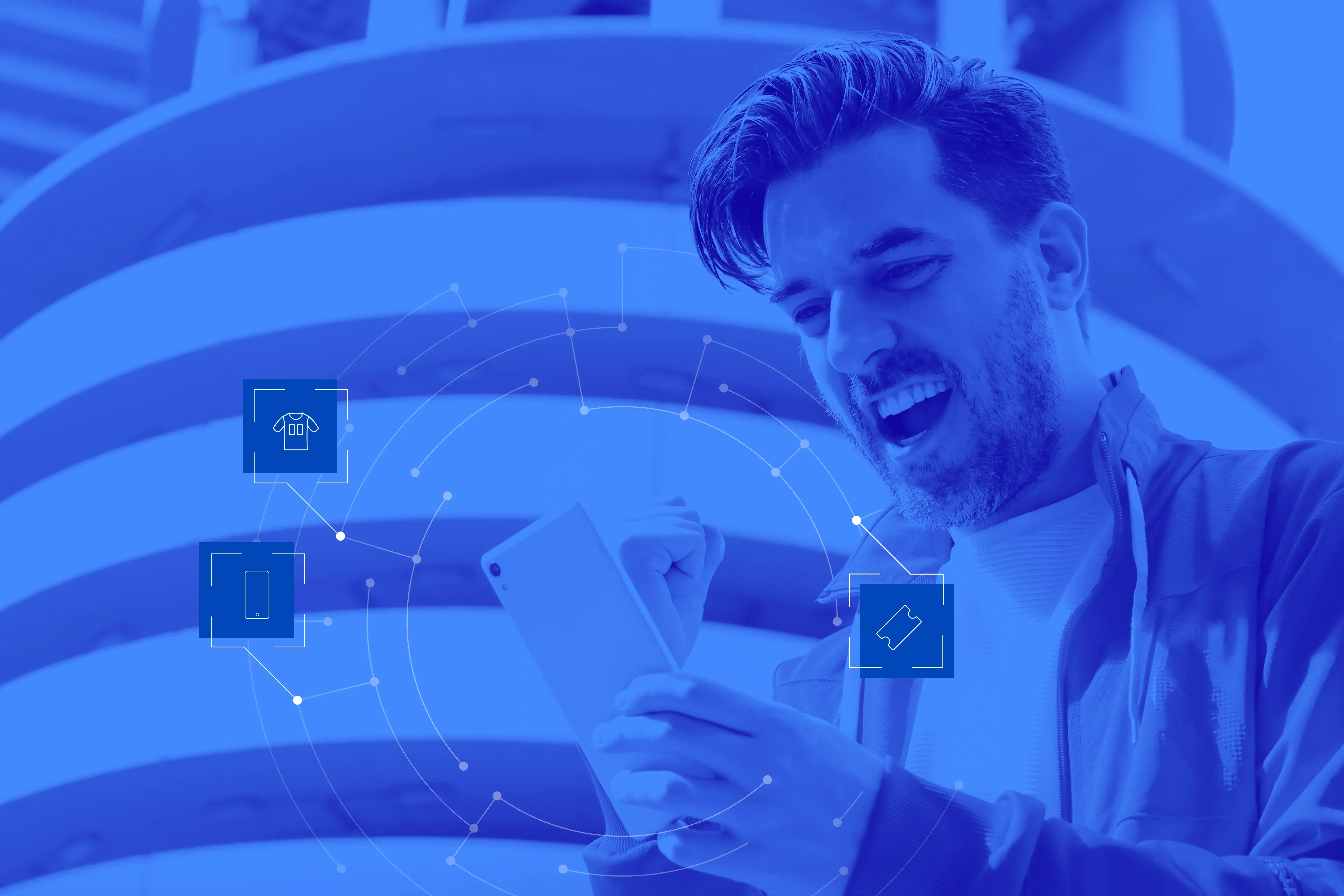 A Fan is happy because their favorite team is now using FanThreeSixty for their App